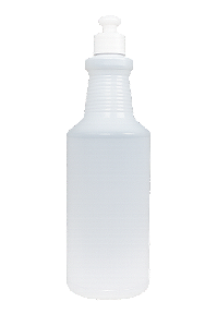 Frasco Garrafa De Plástico Reforçado 1 Litro c/ Tampa Push-Pull Branca R28 Oferta