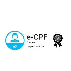 E-CPF A3 DE 3 ANOS