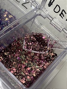 Adela glitter flocado coleção sereia
