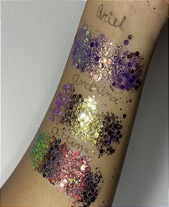 Coleção sereia completa glitter flocado