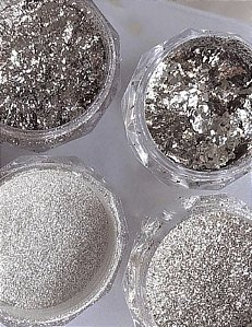 kit prata luxo com 4 unidades