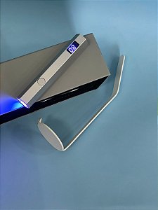 Cabine lanterna portatil com suporte para unhas de gel