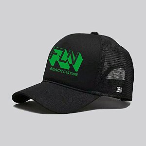 Boné FLN Trucker Preto Beach Culture