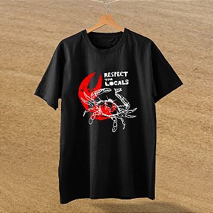 Camiseta FLN Respeite os locais Preta