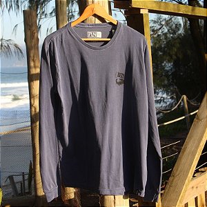 Camiseta FLN Manga Comprida Jacaré Azul estonado