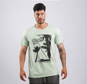 Camiseta Floripa Tropical Verde Menta