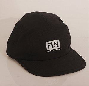 Boné Five Panel Logo FLN 3 Preto