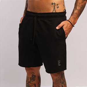 Bermuda de Moletom Ilha Preta