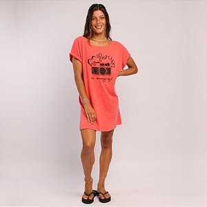 T-shirt Adri Oset Click Floripa Vermelha