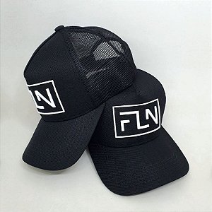 Boné FLN Trucker Preto Clássico
