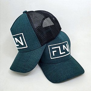 Boné FLN Trucker Verde Mescla Clássico