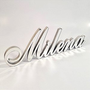 Nome de Mesa Espelhado - 40 cm - 15 anos e Casamento