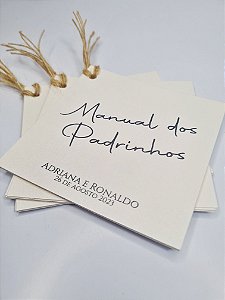 Convite Manual dos Padrinhos - Rústico