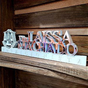 Display Nome de Mesa - Profissão Nutricionista