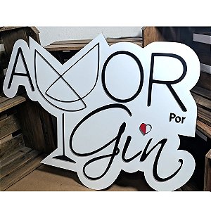 Placa em MDF com Logotipo em MDF - 90 cm
