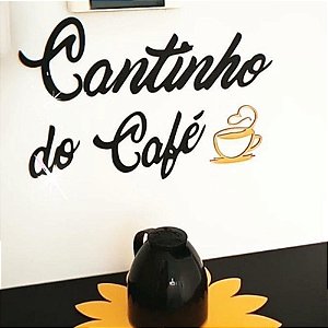 Cantinho do Café com Xícara em MDF