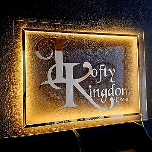 Placa em Acrílico com Logotipo em Acrílico e Iluminação em LED