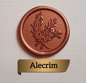 Lacre de Cera - Selo 2 Alecrim