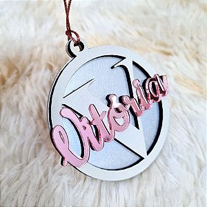 Bolinha de Natal Personalizada em Acrílico