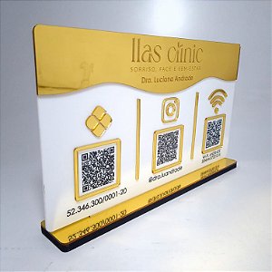 Placa PIX com 3 Qr Code - MOD 005