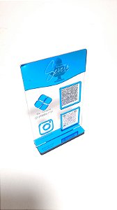 Placa PIX QR Code e Instagram com Logotipo