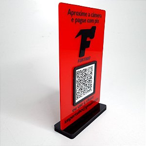 Placa PIX QR Code com Logotipo