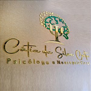 Logotipo Letreiro em Acrílico Espelhado Largura do Logotipo:200 cm