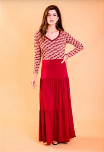 SAIA MIDI JUSSARA HOT RED