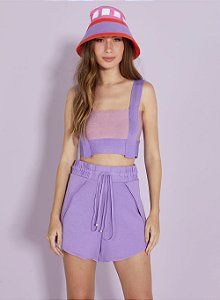 SHORT OPEN ROXO GUNNI