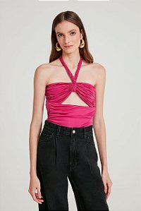 CROPPED AGATA PINK BERRY