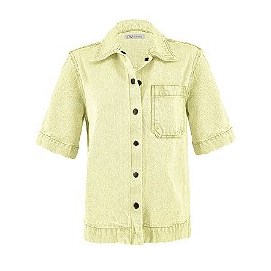 Camisa Jeans Lena - Amarelo Manteiga