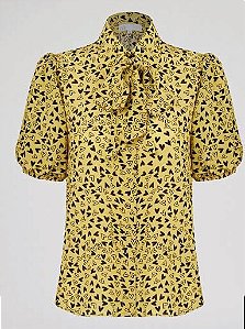 CAMISA SEDA SENSE JOAN NKO AMARELO