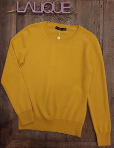 SWEATER CASHMERE GOLA REDONDA CASHMERE SAFFRON