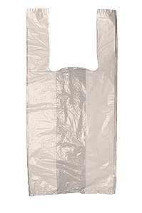 Sacola Plástica Bege - 48x58 cm