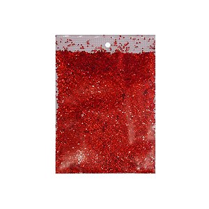 Confete Metalizado para Balão 15g - Vermelho - Artlille - Rizzo Balões