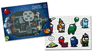 Kit Decorativo Festa Among Us - 02 unidades - Festcolor - Rizzo