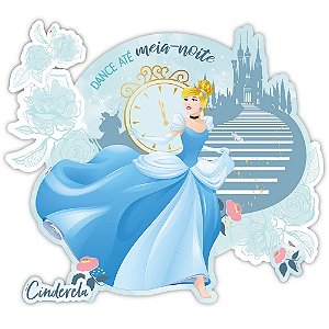 Painel Decorativo 96x84cm - Festa Cinderela - 01unidade - Regina -