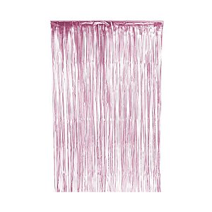 Cortina Decorativa Fosca Rosa L1 x A2 m- 01unidade - Artlille - Rizzo Balões