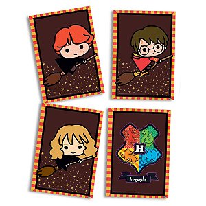 Quadros Decorativos Festa Harry Potter Kids - 04 Itens - Festcolor - Rizzo Festas