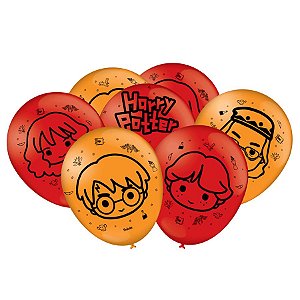 Balão Festa Harry Potter Kids - 25 unidades - Festcolor - Rizzo Festas