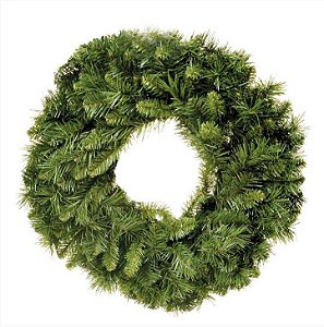 Guirlanda 40cm Verde 100 hastes - 01 unidade - Cromus Natal - Rizzo Embalagens