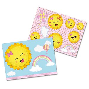 Kit Decorativo Festa Raio de Sol - 1 Unidades - Festcolor - Rizzo