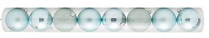 Bolas em Tubo Mint 5cm - 08 unidades - Cromus Natal - Rizzo