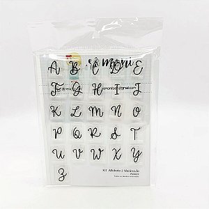 Carimbo Alfabeto 2 - 1 Kit com 26 Peças - Lilipop Carimbos - Rizzo