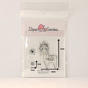 Carimbo Mini Lhama Cod  ref. 31000013 - 01 Unidade - Lilipop Carimbos - Rizzo
