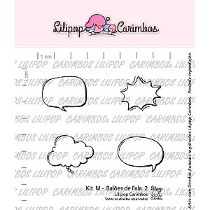 Carimbo M Balões de Fala 2 Cod 31000080 - 01 Unidade - Lilipop Carimbos - Rizzo