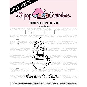 Carimbo Mini Hora do Cafe - Cod 31000094 - 01 Unidade - Lilipop Carimbos - Rizzo