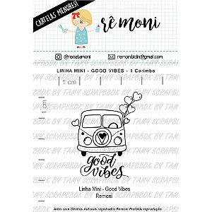 Carimbo Mini Good Vibes Cod 41000028 - 01 Unidade - Lilipop Carimbos - Rizzo