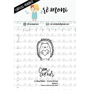 Carimbo Mini Com Amor  Cod 41000036 - 01 Unidade - Lilipop Carimbos - Rizzo