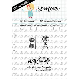 Carimbo Mini Amo Artesanato  Cod 41000041 - 01 Unidade - Lilipop Carimbos - Rizzo